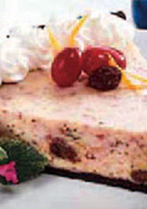 レーズンのクランベリーチーズケーキ-レシピのメイン写真