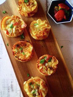 餃子の皮で♪ミニミニ簡単キッシュ-レシピのメイン写真