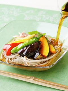 【卯月製麺】夏野菜のぶっかけそば-レシピのメイン写真