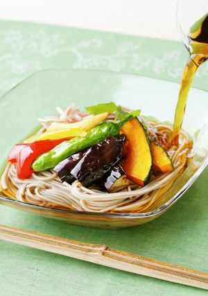 【卯月製麺】夏野菜のぶっかけそば-レシピのメイン写真