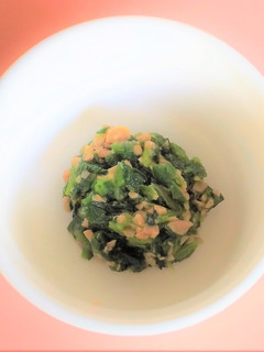 【離乳後期】ほうれん草の納豆和え-レシピのメイン写真
