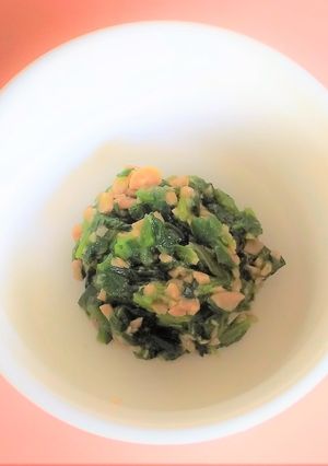 【離乳後期】ほうれん草の納豆和え-レシピのメイン写真