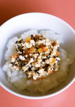 【離乳後期】とりそぼろ丼-レシピのメイン写真