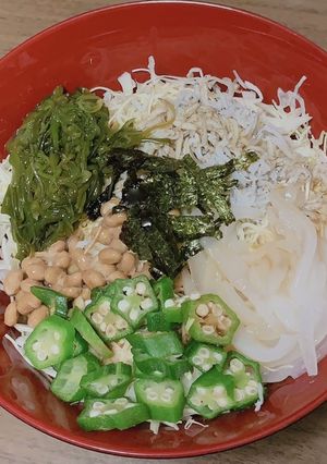 盛り付けるだけのネバネバ丼-レシピのメイン写真