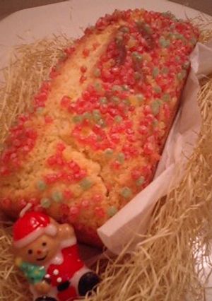 ノンオイルパウンド：クリスマス仕様-レシピのメイン写真