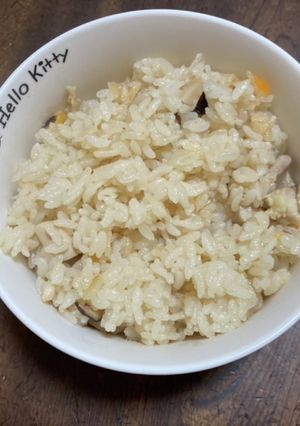 鶏肉と人参とエリンギだけ！炊き込みご飯-レシピのメイン写真