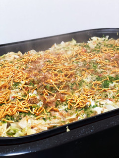 ホットプレートでお手軽もんじゃ焼き-レシピのメイン写真