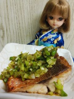リカちゃん♡はちびきムニエル*葱ぽんダレ-レシピのメイン写真