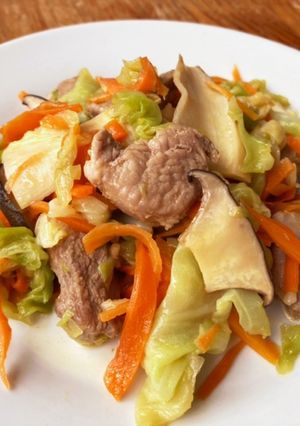 エリンギ鶏肉バター ポン酢-レシピのメイン写真