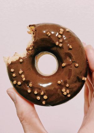 ヴィーガン焼きドーナツ♡チョコグレーズ-レシピのメイン写真