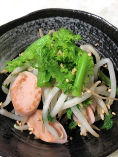 わさびなと魚肉ソーセージ和え☆-レシピのメイン写真