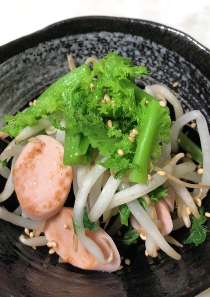 わさびなと魚肉ソーセージ和え☆-レシピのメイン写真