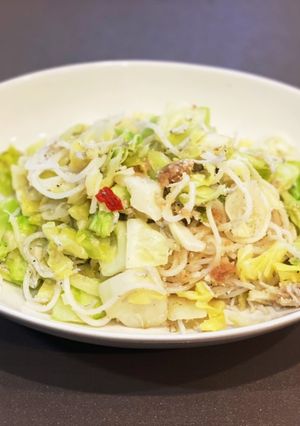 しらすキャベツの明太パスタ〜何食べ#93-レシピのメイン写真