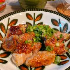 รูปของ 茄子の肉巻き　甘味噌味