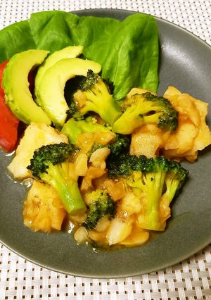鱈とブロッコリーの豆板醤炒め-レシピのメイン写真