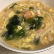わかめと卵のあんかけうどん♪♪