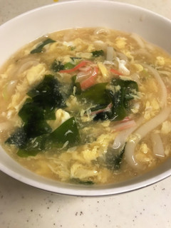 わかめと卵のあんかけうどん♪♪-レシピのメイン写真