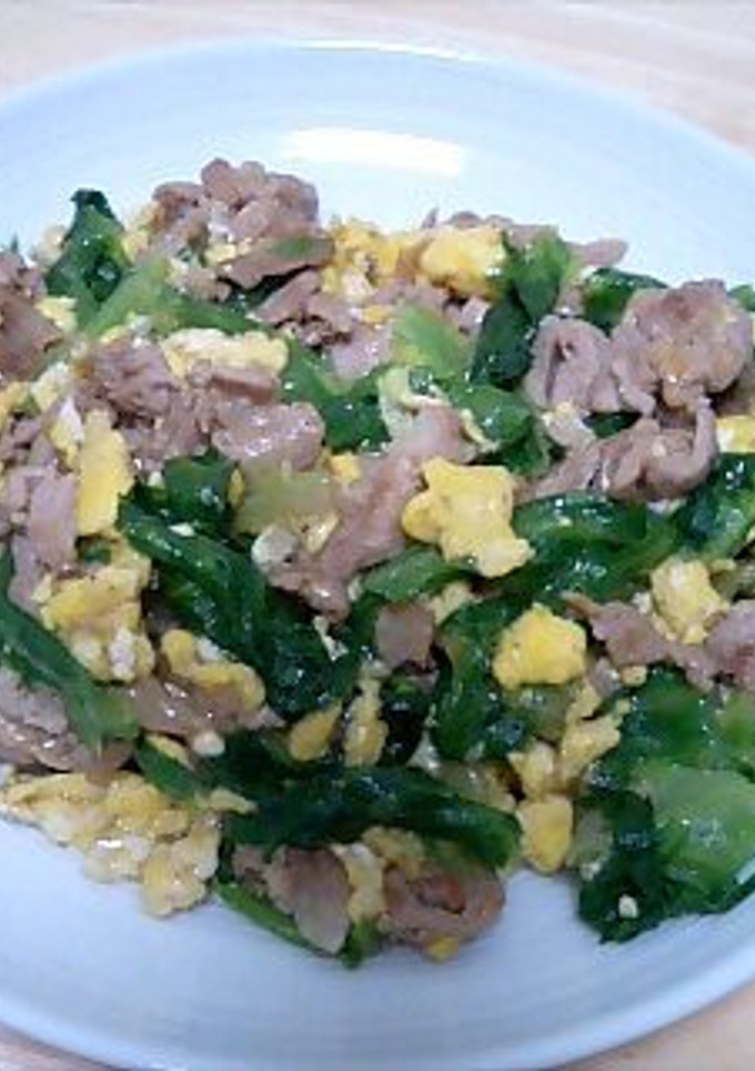豚肉とレタスと卵の塩胡椒炒め-レシピのメイン写真