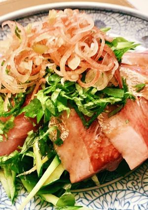 塩締めハマチのカルパッチョ-レシピのメイン写真