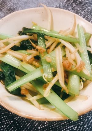 小松菜ともやしの炒め物-レシピのメイン写真