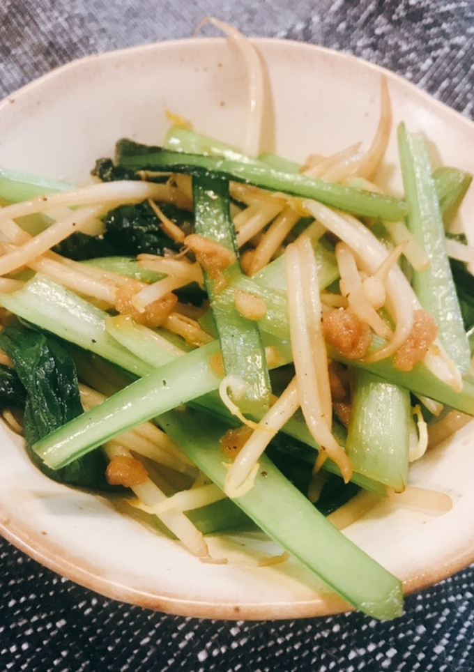 小松菜ともやしの炒め物-レシピのメイン写真