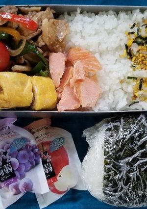 豚肉ピーマン炒め弁当(4.20)-レシピのメイン写真