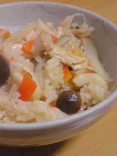 具だくさん、炊き込みご飯。-レシピのメイン写真