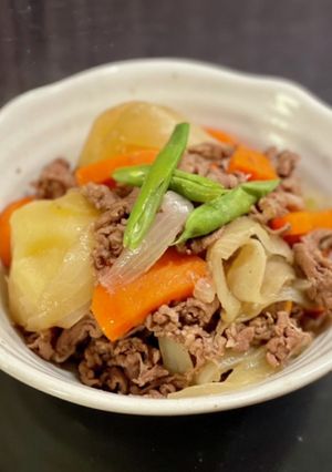 簡単！煮崩れなし！レンジで肉じゃが-レシピのメイン写真