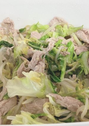 キャベツともやしの野菜炒め-レシピのメイン写真