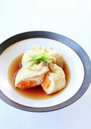 懐かしい味、シンプルな【卵巾着煮】-レシピのメイン写真