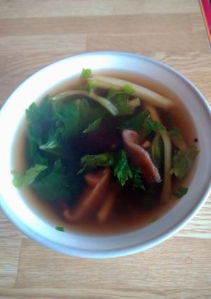 セロリと干し椎茸すまし-レシピのメイン写真