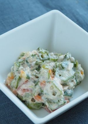 オクラのサラダ【入院食㉔-2夕/冷副菜】-レシピのメイン写真