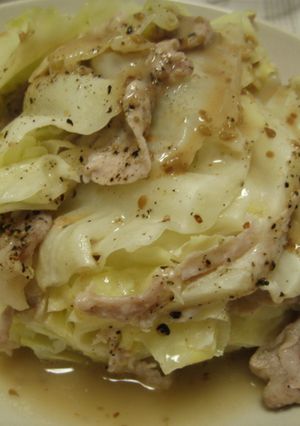 キャベツと豚肉の美味蒸し-レシピのメイン写真