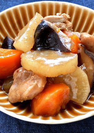 鶏もも肉と大根・干し椎茸の炒め煮~餡掛け-レシピのメイン写真
