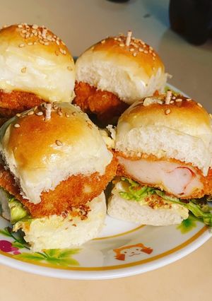 ちぎりパンバーガー-レシピのメイン写真