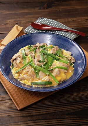 ニラ玉豚丼-レシピのメイン写真