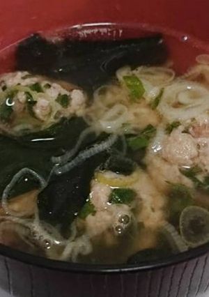 簡単！大葉とわさび香る♪肉だんごスープ-レシピのメイン写真