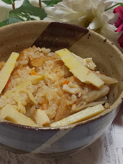 タケノコと厚揚げと鶏もも肉の炊き込み御飯-レシピのメイン写真