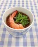 トマトともずくあんの冷製豆乳茶わん蒸し
