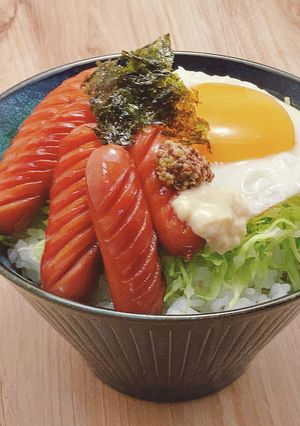 モーニングウィンナー丼-レシピのメイン写真