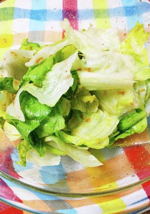 うそみたいに簡単で美味☆レタスだけサラダ-レシピのメイン写真