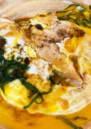 コスパだけど栄養満点！ササミの大葉卵とじ-レシピのメイン写真