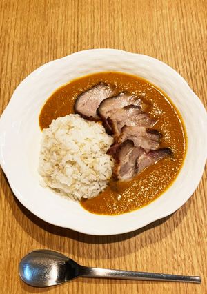 ポタージュカレーのローストポークのっけ-レシピのメイン写真