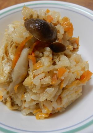 ニンジンの炊き込みご飯-レシピのメイン写真