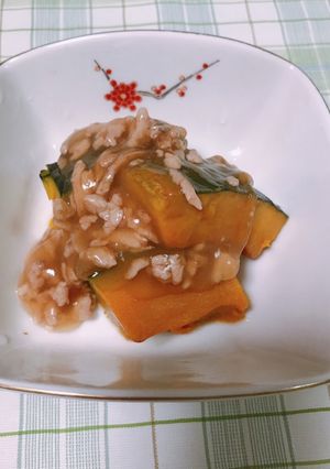 冷凍かぼちゃのそぼろあんかけ-レシピのメイン写真