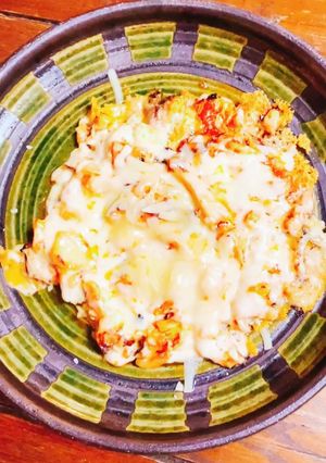 簡単・サラダチキンのキムチチーズ焼き-レシピのメイン写真