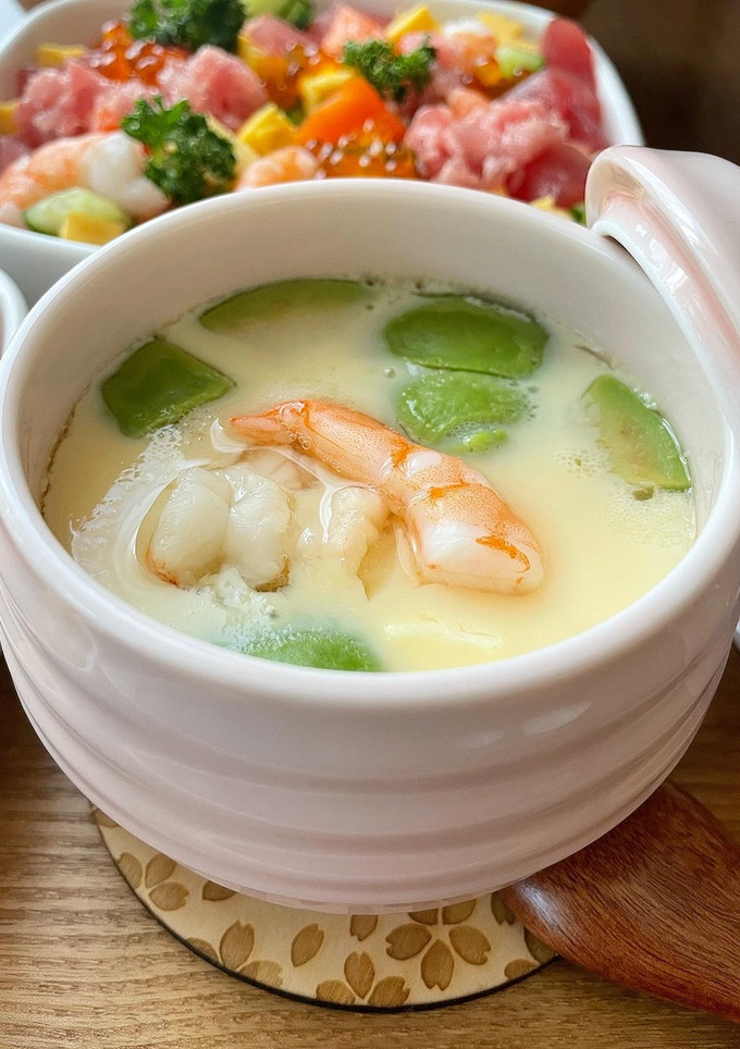 海老アボガドチーズの本格茶碗蒸し！-レシピのメイン写真
