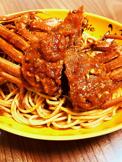 ズワイガニのトマトソースパスタ-レシピのメイン写真