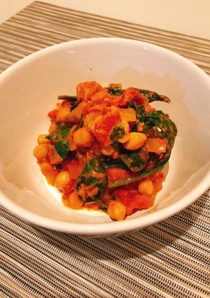 ひよこ豆とほうれん草のトマトカレー-レシピのメイン写真