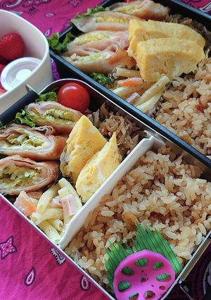 ❜21/4 21 春巻き弁当-レシピのメイン写真
